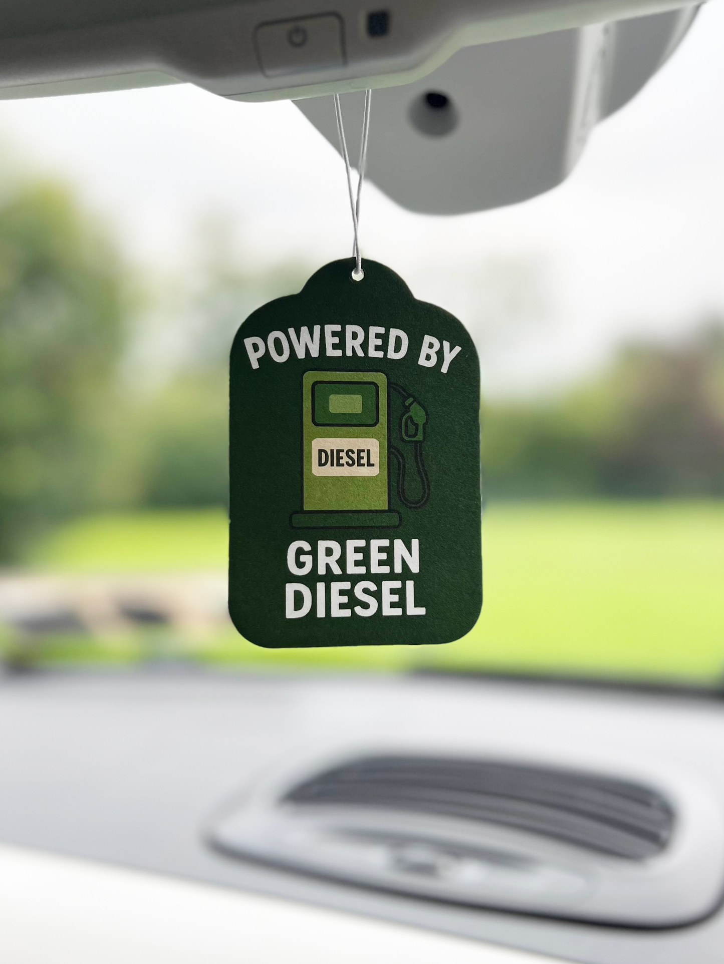 POWERED BY GREEN DIESEL Car Air-Freshener