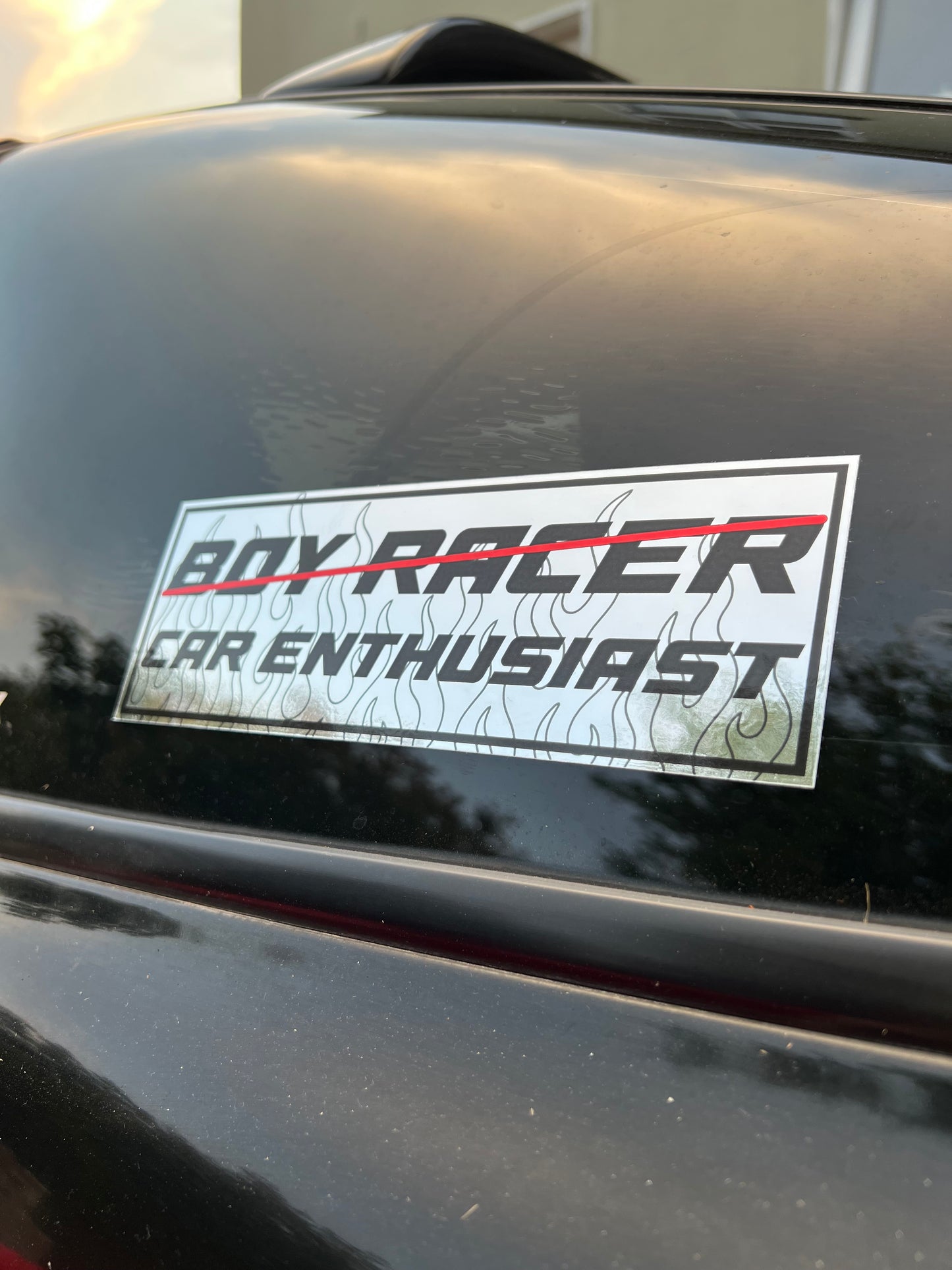 BOY RACER / CAR ENTHUSIAST SLAP STICKER