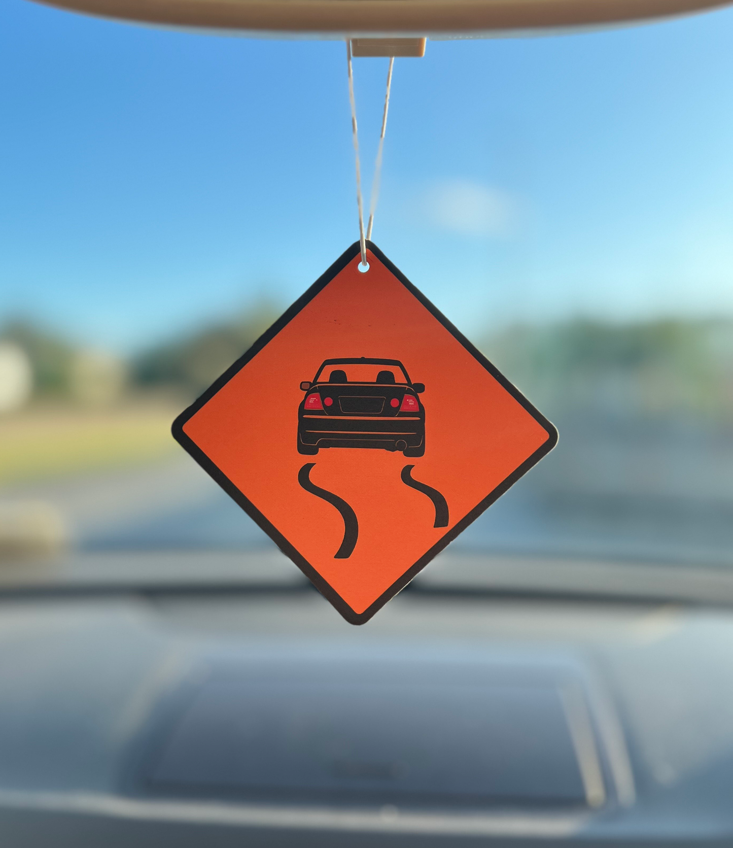 Slippery Road Sign / IS200 Car Air-Freshener