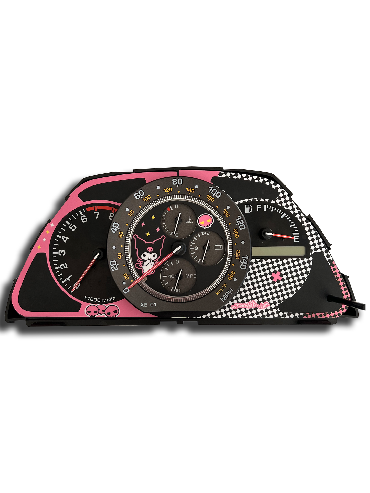 IS200/IS300/ALTEZZA | Kuromi Livery Clock Sticker