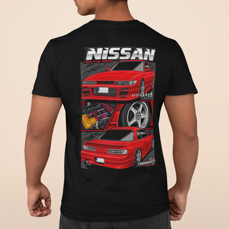 NISSAN PS13 T-SHIRT / BLACK