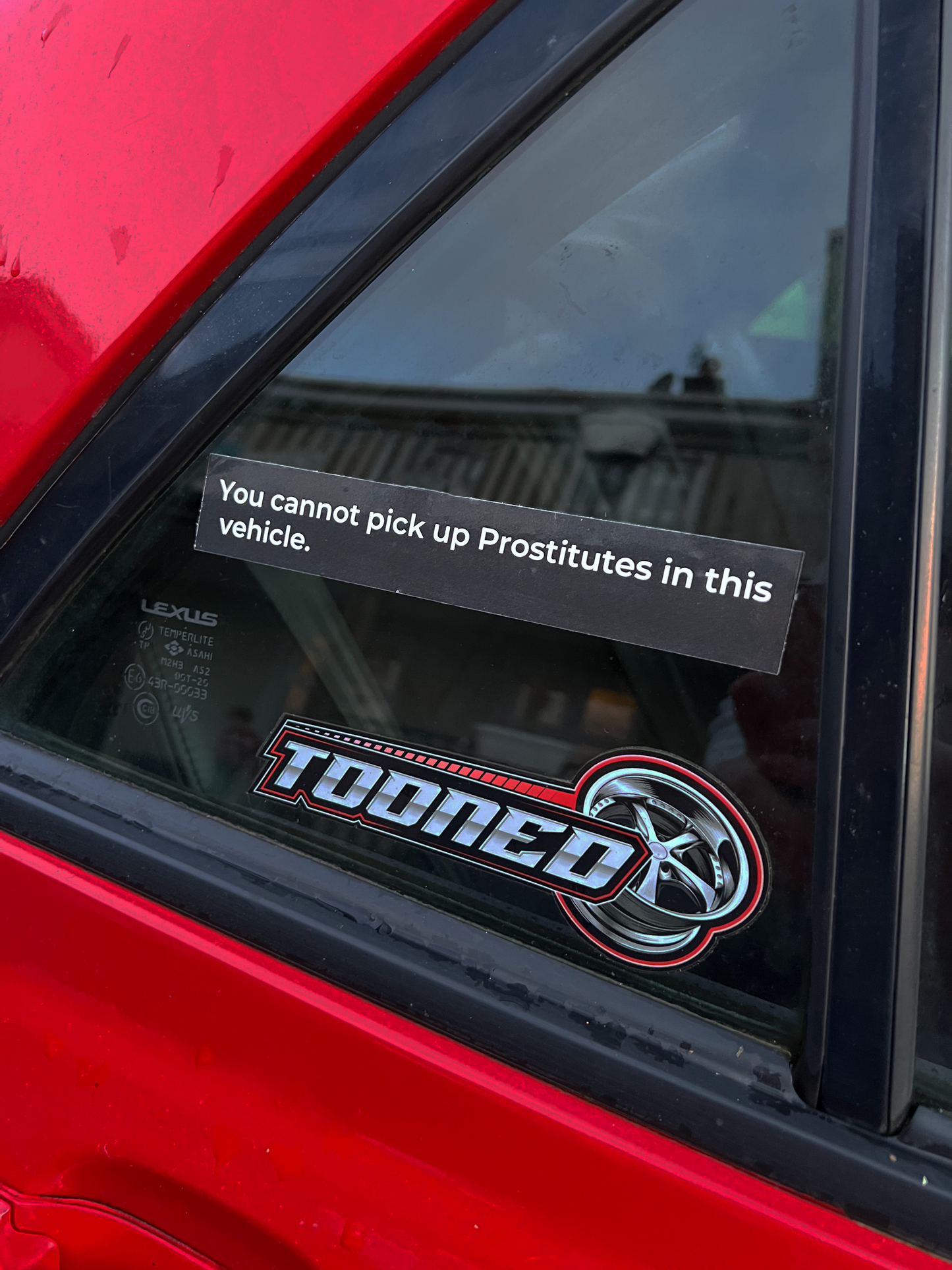 “You Cannot Pick Up Prostitutes in This Vehicle” – GTA Meme Sticker
