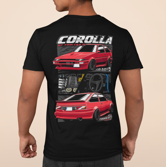 AE86 / TWINCAM COROLLA T-SHIRT / BLACK