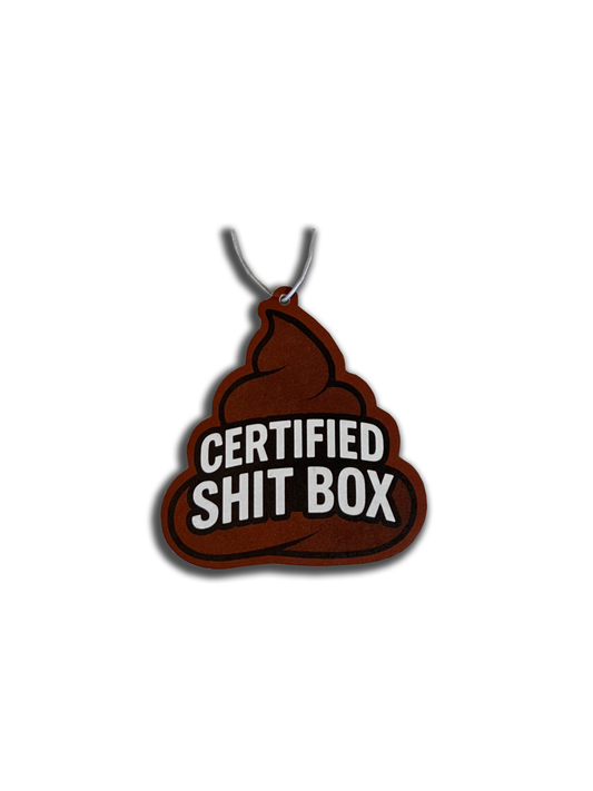 CERTIFIED SHIT BOX  Car Air-Freshener
