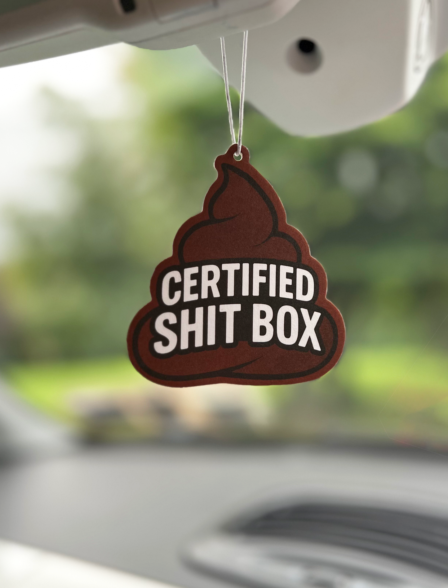 CERTIFIED SHIT BOX  Car Air-Freshener