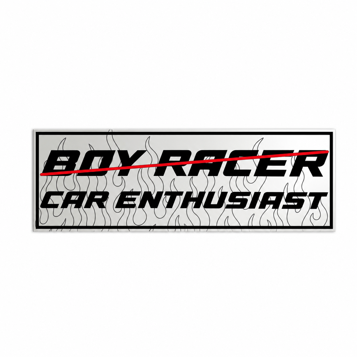 BOY RACER / CAR ENTHUSIAST  SLAP STICKER