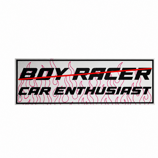 BOY RACER / CAR ENTHUSIAST  SLAP STICKER ( PURPLE )