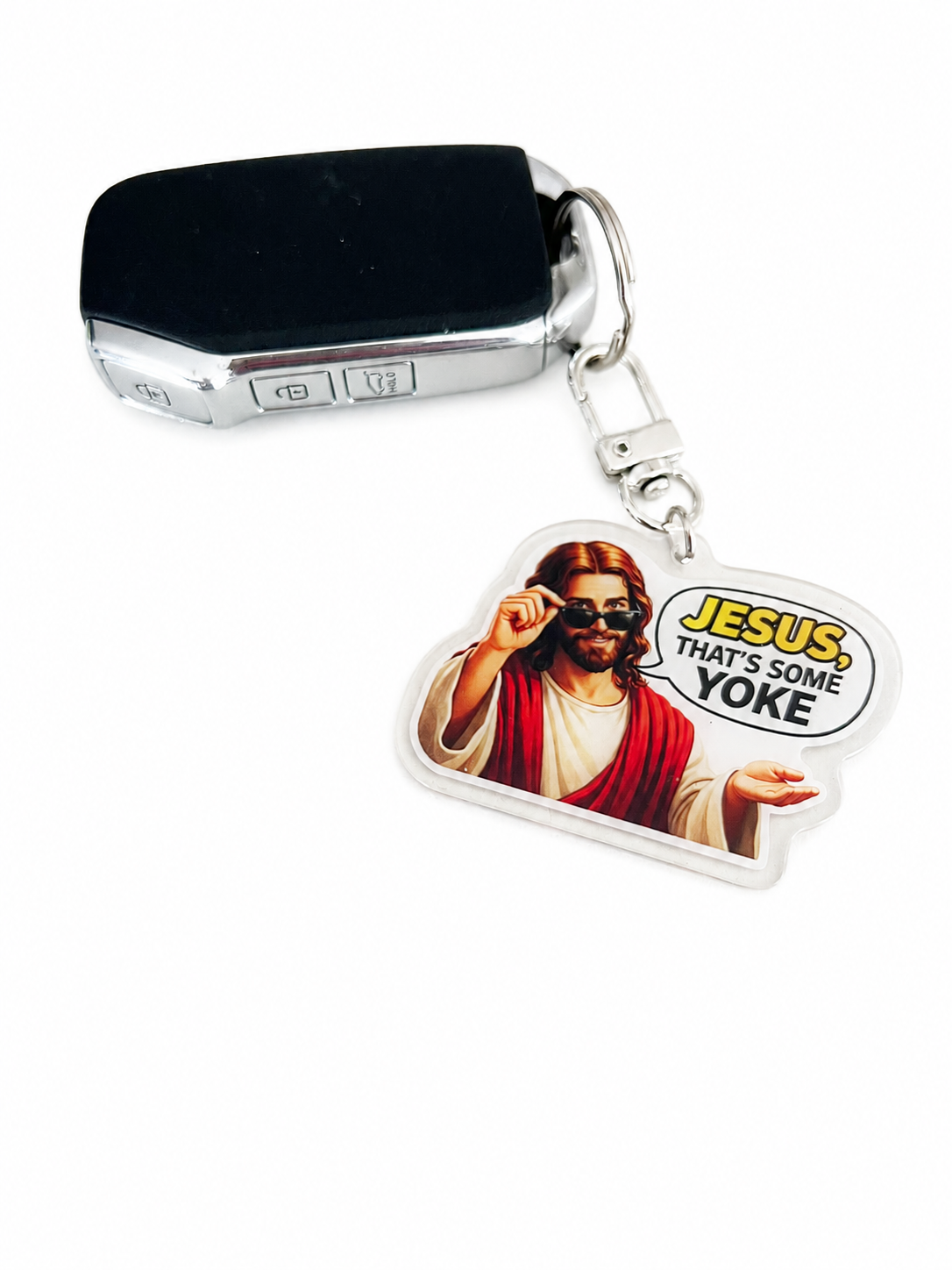JESUS, THATS SOME YOKE KEYRING