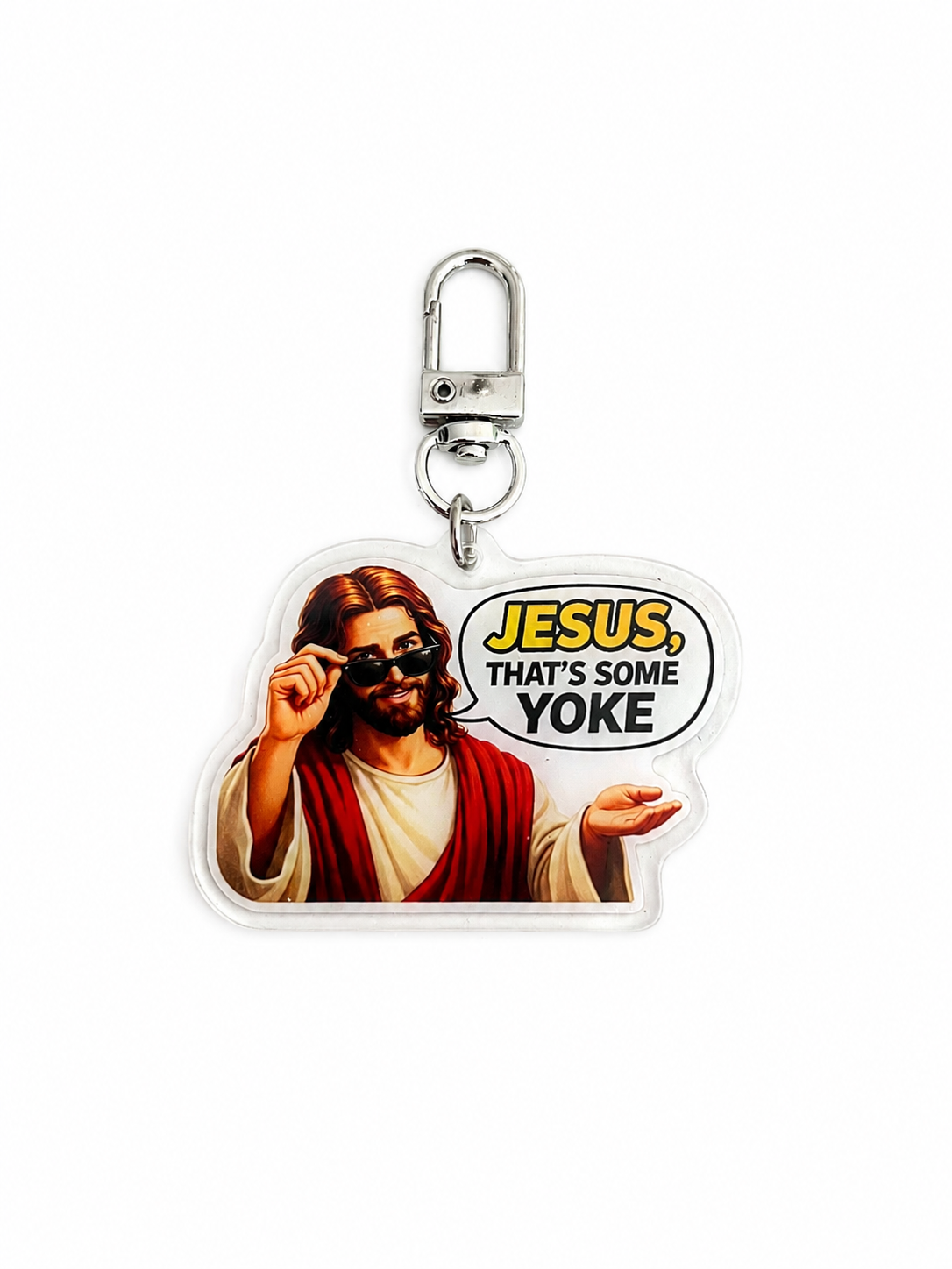 JESUS, THATS SOME YOKE KEYRING