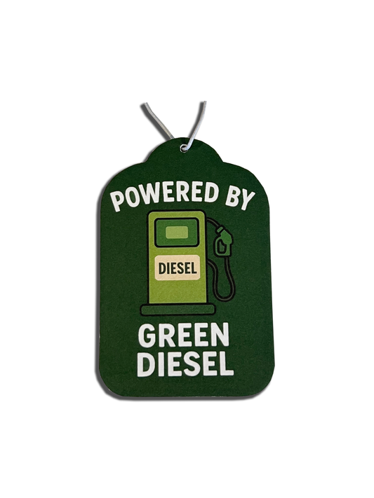 POWERED BY GREEN DIESEL  Car Air-Freshener