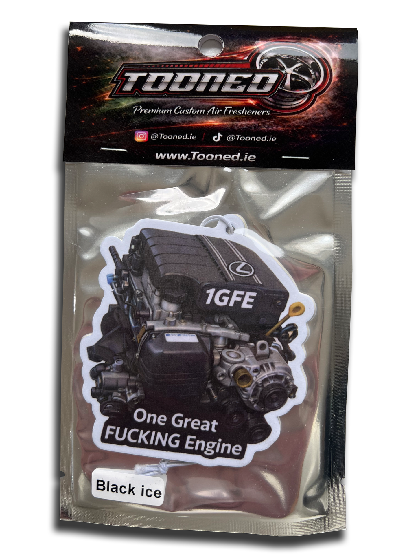 1GFE ( ONE GREAT FUCKING ENGINE )  Car Air-Freshener