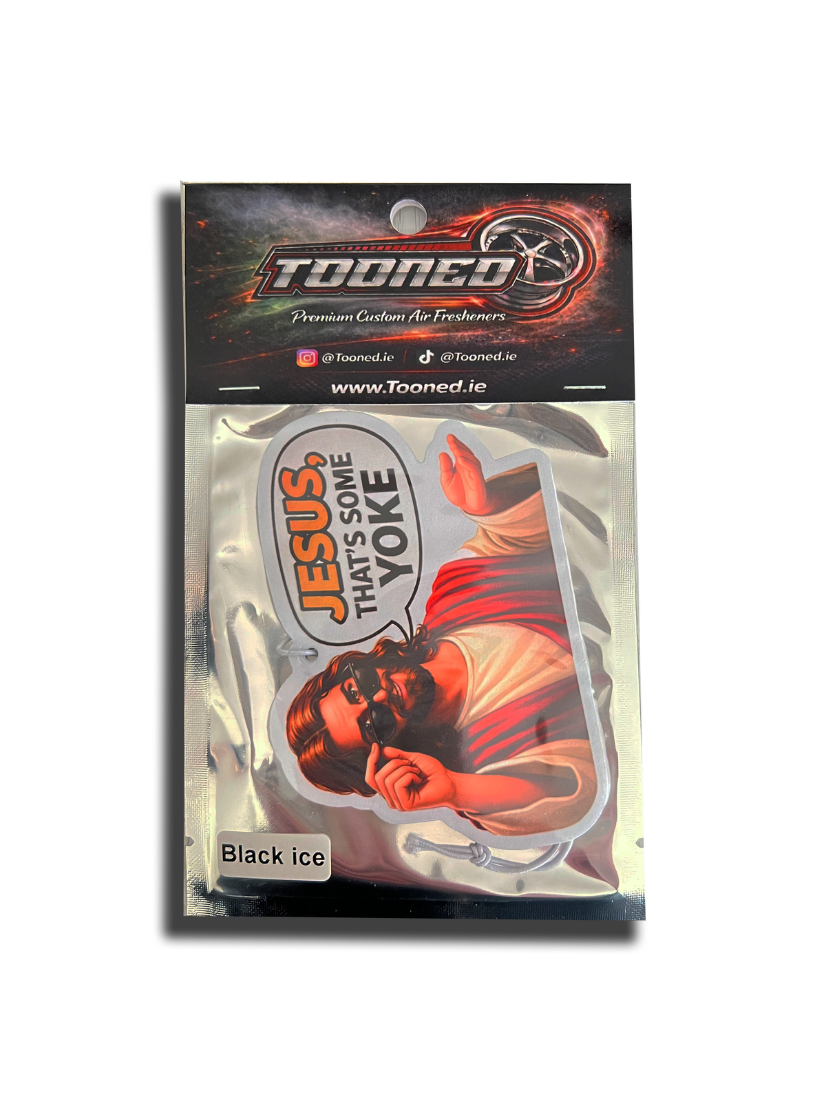 JESUS, THATS SOME YOKE Car Air-Freshener – Tooned