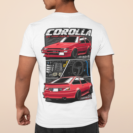 AE86 / TWINCAM COROLLA T-SHIRT / WHITE