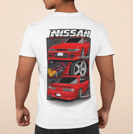 NISSAN PS13 T-SHIRT / WHITE