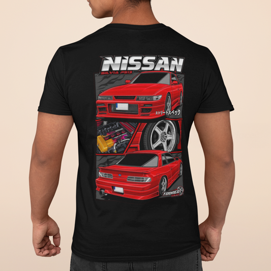 NISSAN PS13 T-SHIRT / BLACK