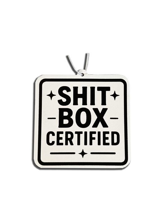 SHIT BOX CERTIFIED Car Air-Freshener