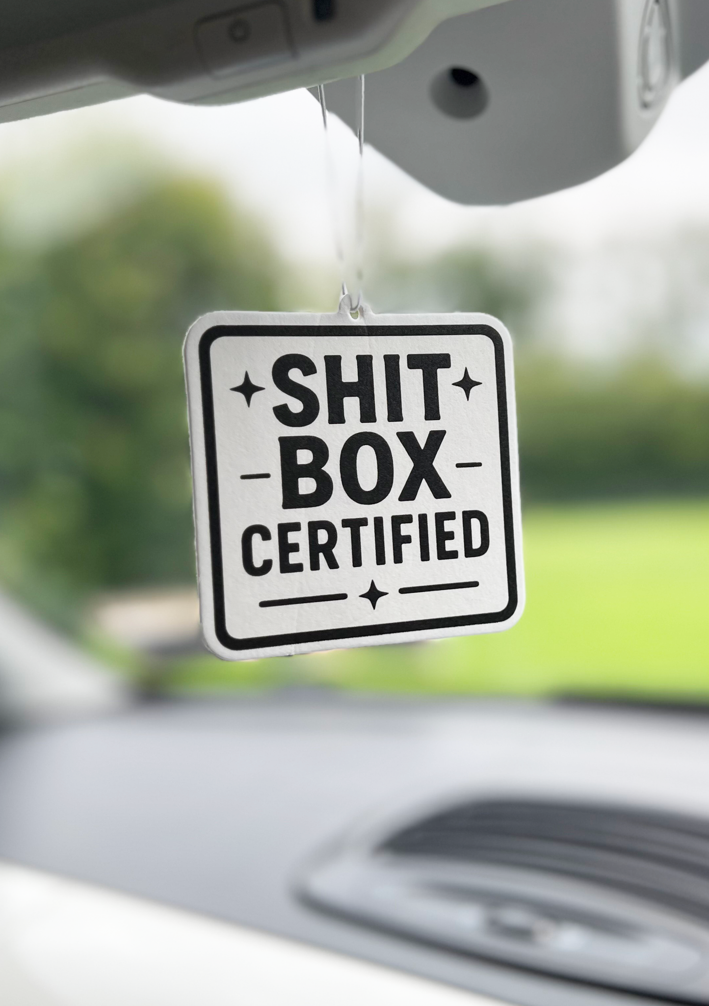 SHIT BOX CERTIFIED Car Air-Freshener